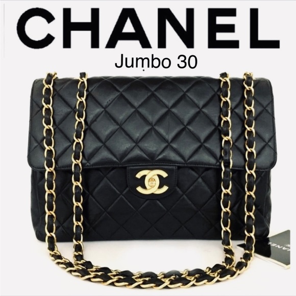 CHANEL Jumbo 30🤩11.8”🤩24K Hardware Amazing cond🤩Box Card Duster Org pamphlets - Picture 12 of 15
